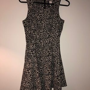 Leopard print mini dress